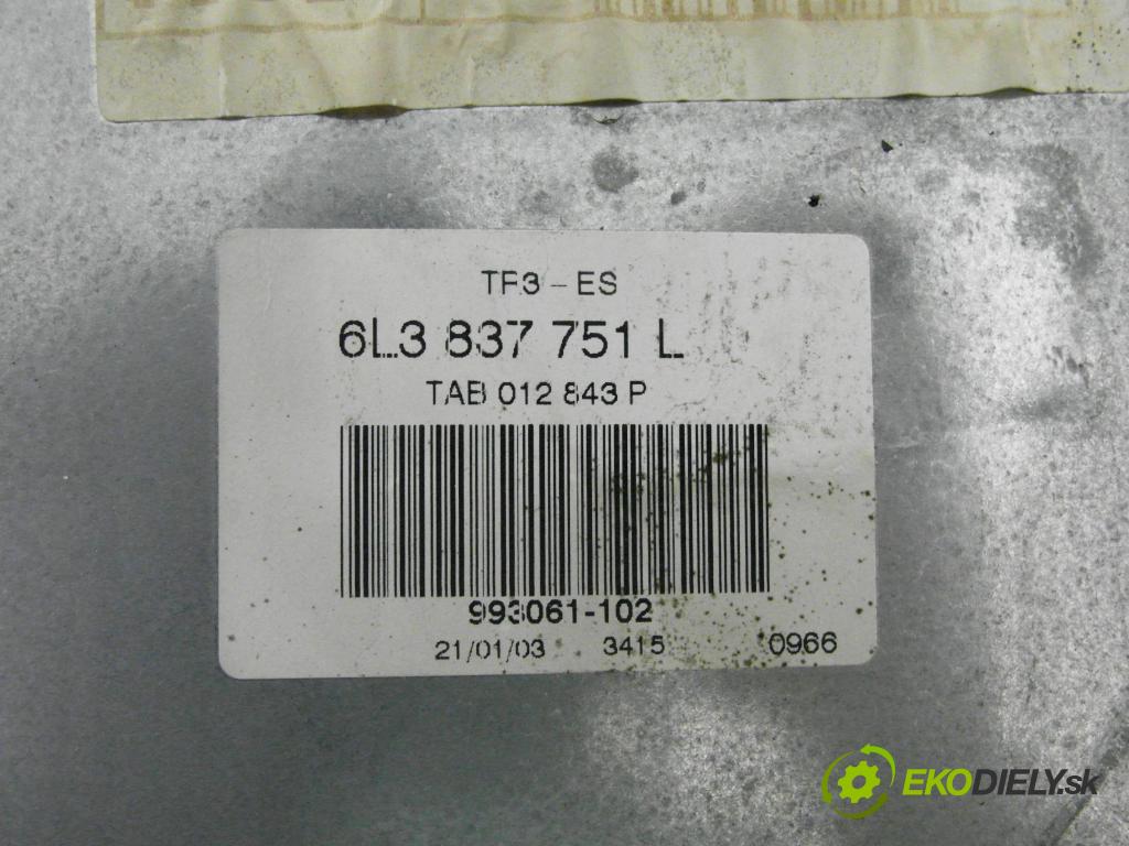 SEAT IBIZA III (6L1) HB 2003 59,00 1.4 TDI - BNV 1422,00 mechanismus oken 3D 6L3837751L ; 6Q2959802A