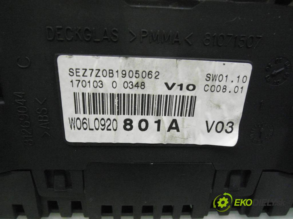 SEAT IBIZA III (6L1) HB 2003 59,00 1.4 TDI - BNV 1422,00 Prístrojovka elektrický W06L0920801A