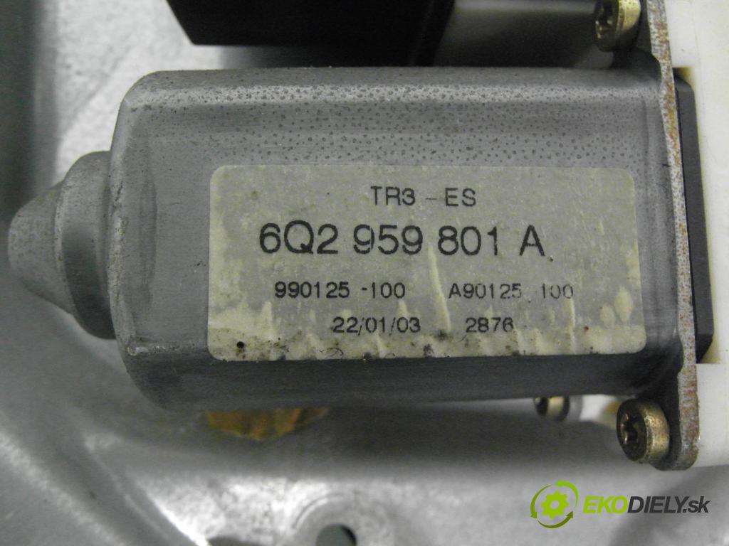 SEAT IBIZA III (6L1) HB 2003 59,00 1.4 TDI - BNV 1422,00 mechanismus oken PPE 3D 6L3837752AD ; 6Q2959801A