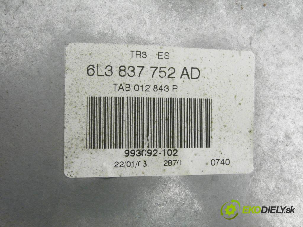 SEAT IBIZA III (6L1) HB 2003 59,00 1.4 TDI - BNV 1422,00 mechanismus oken PPE 3D 6L3837752AD ; 6Q2959801A