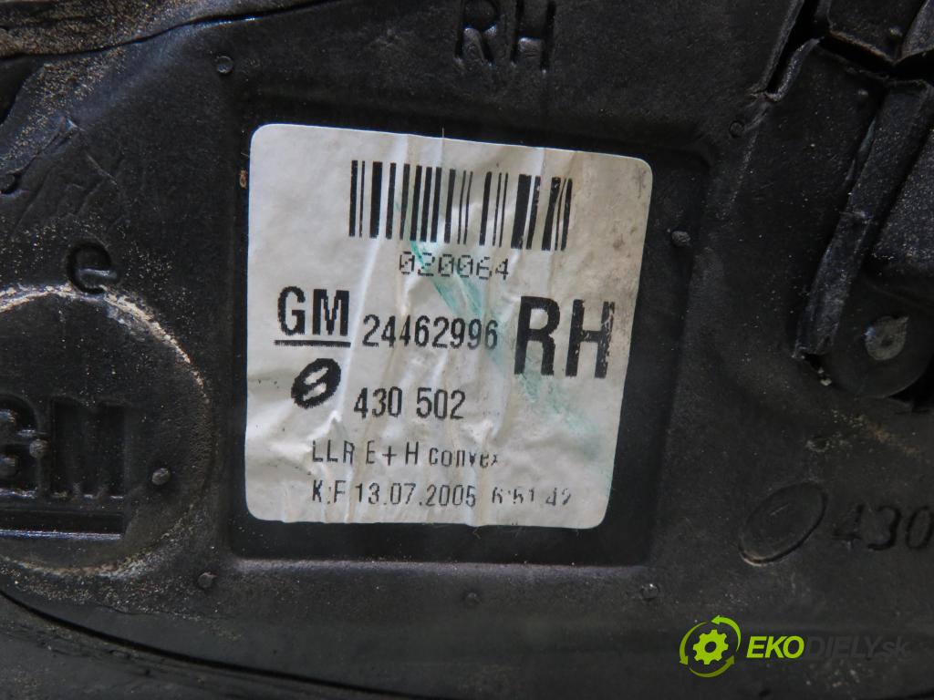 OPEL ASTRA H Kombi (A04) KOMBI 2006 88,00 1.9 CDTI 16V - Z 19 DTJ 1910,00 zpětné zrcátko 24462996RH ; 430502