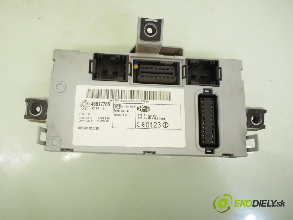 FIAT PUNTO (188_) HB 2004 44,00 1.2 60 (188.030, .050, .130, .150, .230, .250) - 1 1242,00 spínačka / imobilizéra IMMO / řídící jednotka 0261206980 ; 46778446 ; 05521