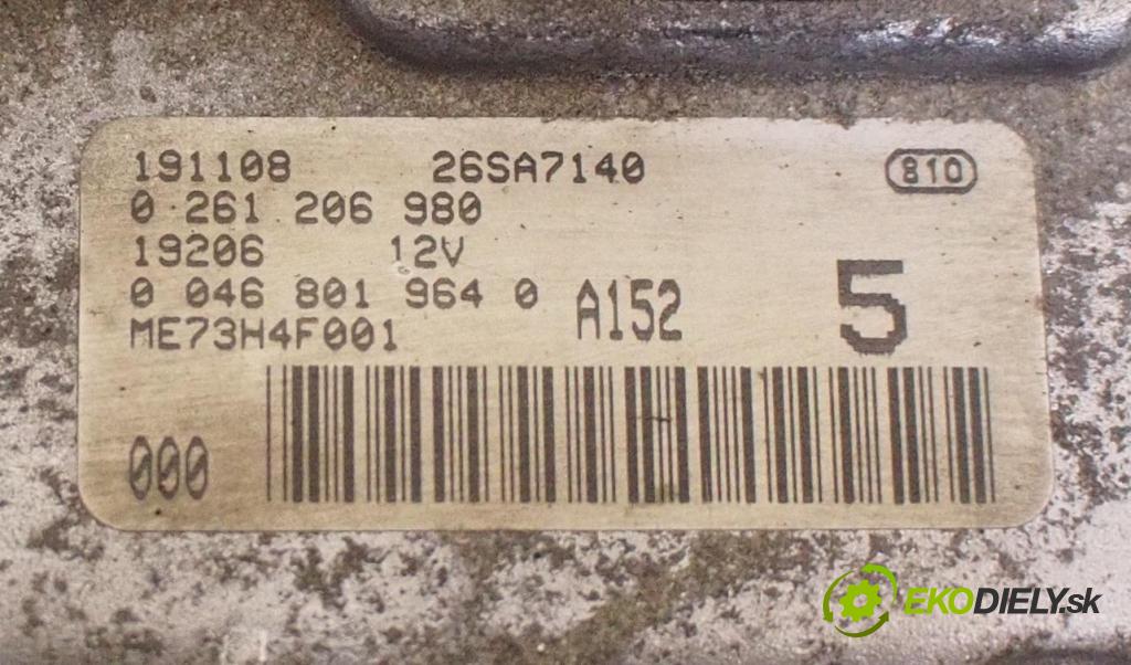 FIAT PUNTO (188_) HB 2004 44,00 1.2 60 (188.030, .050, .130, .150, .230, .250) - 1 1242,00 spínačka / imobilizéra IMMO / řídící jednotka 0261206980 ; 46778446 ; 05521