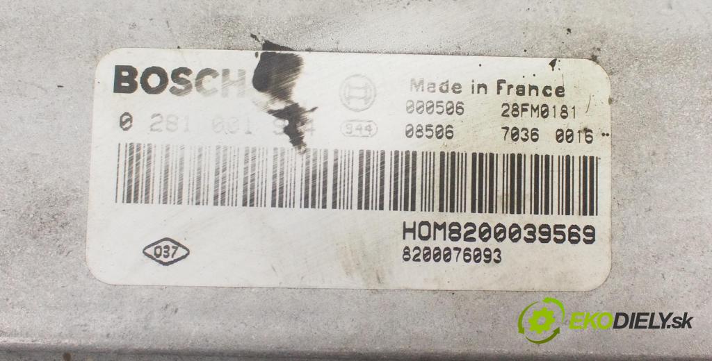RENAULT SCENIC I (JA0/1_) MINIVAN 2000 75,00 1.9 dCi 102 - F9Q 732 1870,00 Riadiaca jednotka Motor 8200076093 ; 0281001934 ; 28FM0181