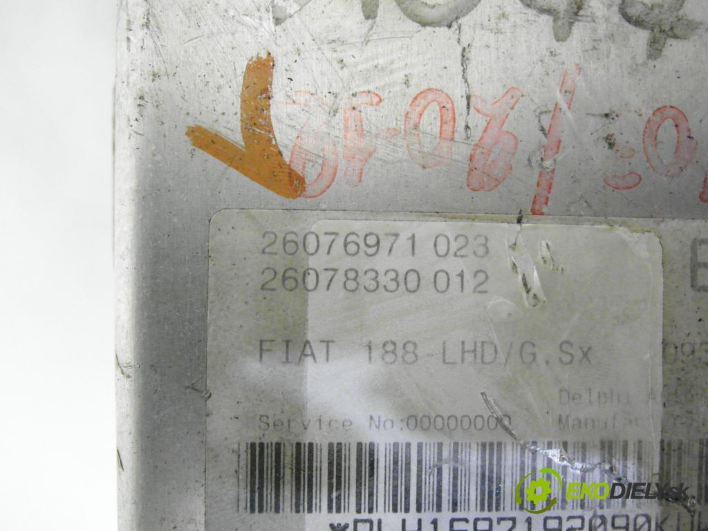 FIAT PUNTO (188_) HB 2004 44,00 1.2 60 (188.030, .050, .130, .150, .230, .250) - 1 1242,00 SLOUPEC / PODPORA elektrický 26076971023 ; 26078330012
