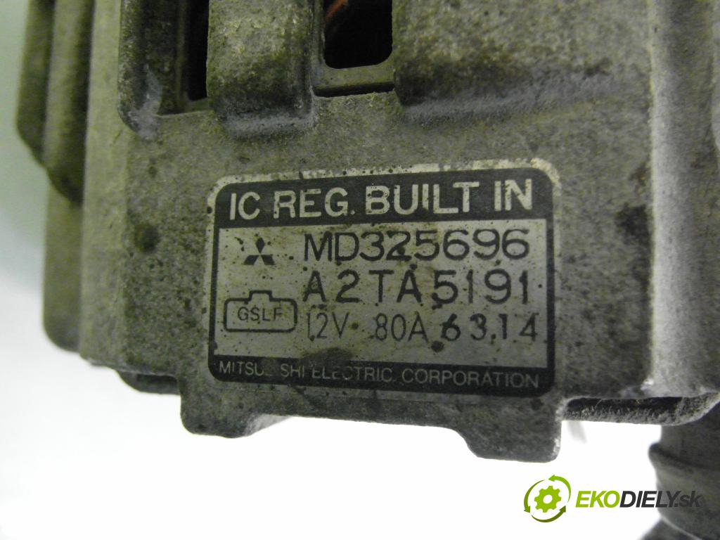 MITSUBISHI COLT V (CJ_, CP_) HB 1998 55,00 1.3 12V - 4G13 1299,00 Alternátor MD325696 ; A2TA5191 (Alternátor)