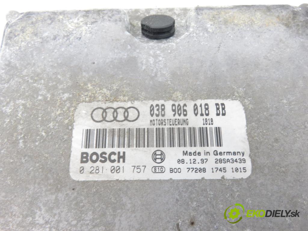 AUDI A3 (8L1) HB 1998 66,00 1.9 TDI - AGR 1896,00 řídící jednotka motora 038906018BB ; 0281001757