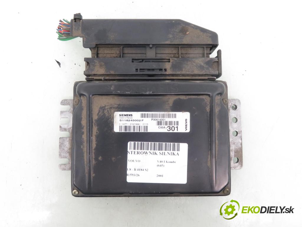 VOLVO V40 Kombi (645) KOMBI 2001 90,00 1.8 122 - B 4184 S2 1783,00 Riadiaca jednotka Motor P30614301 ; S118245002F