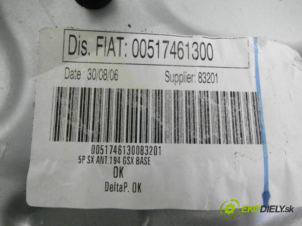 FIAT CROMA (194_) KOMBI 2006 110,00 1.9 D Multijet 150 - 939 A2.000 1910,00 mechanismus oken 00517461300 ; 00517461300 ; 5000468