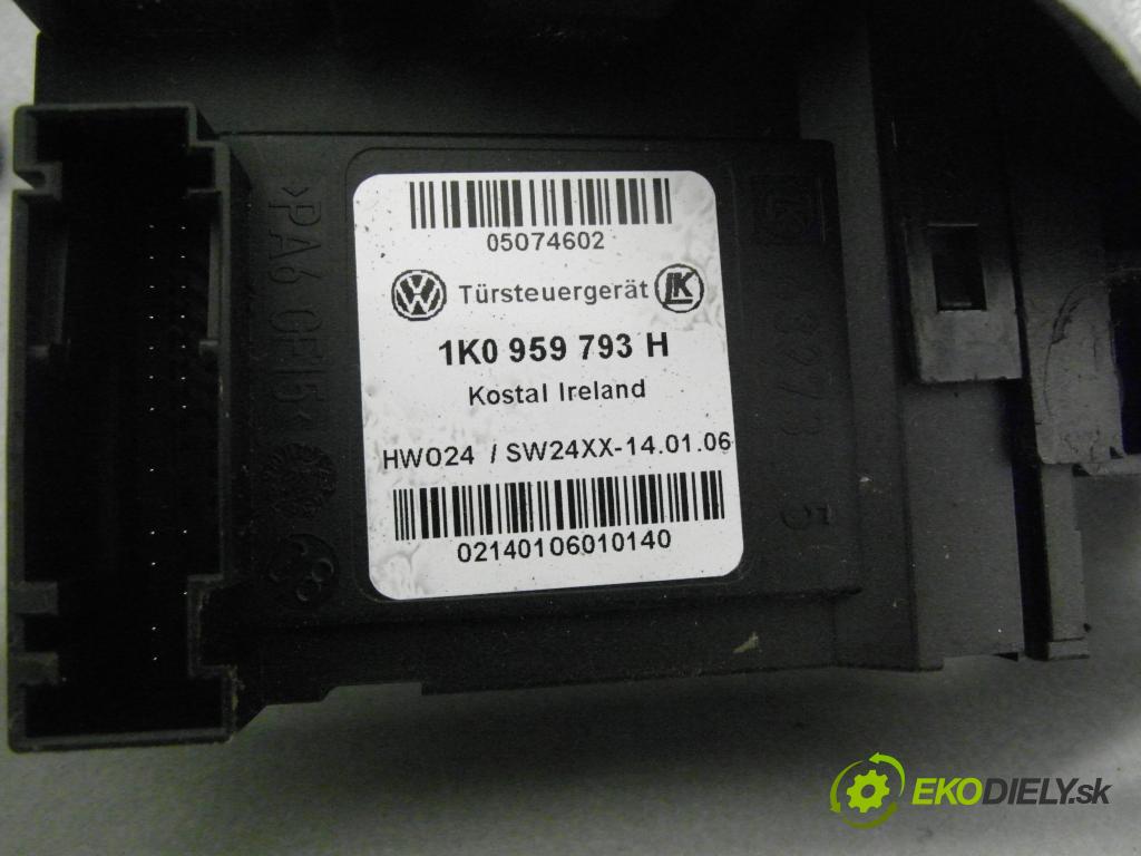 VW TOURAN (1T1, 1T2) MINIVAN 2006 103,00 2.0 TDI - BMM 1968,00 Mechanizmus okien 1T1837729AH ; 1T0959701C ; 1K0959793H