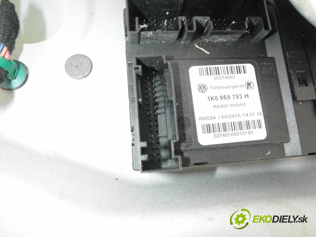 VW TOURAN (1T1, 1T2) MINIVAN 2006 103,00 2.0 TDI - BMM 1968,00 Mechanizmus okien 1T1837729AH ; 1T0959701C ; 1K0959793H
