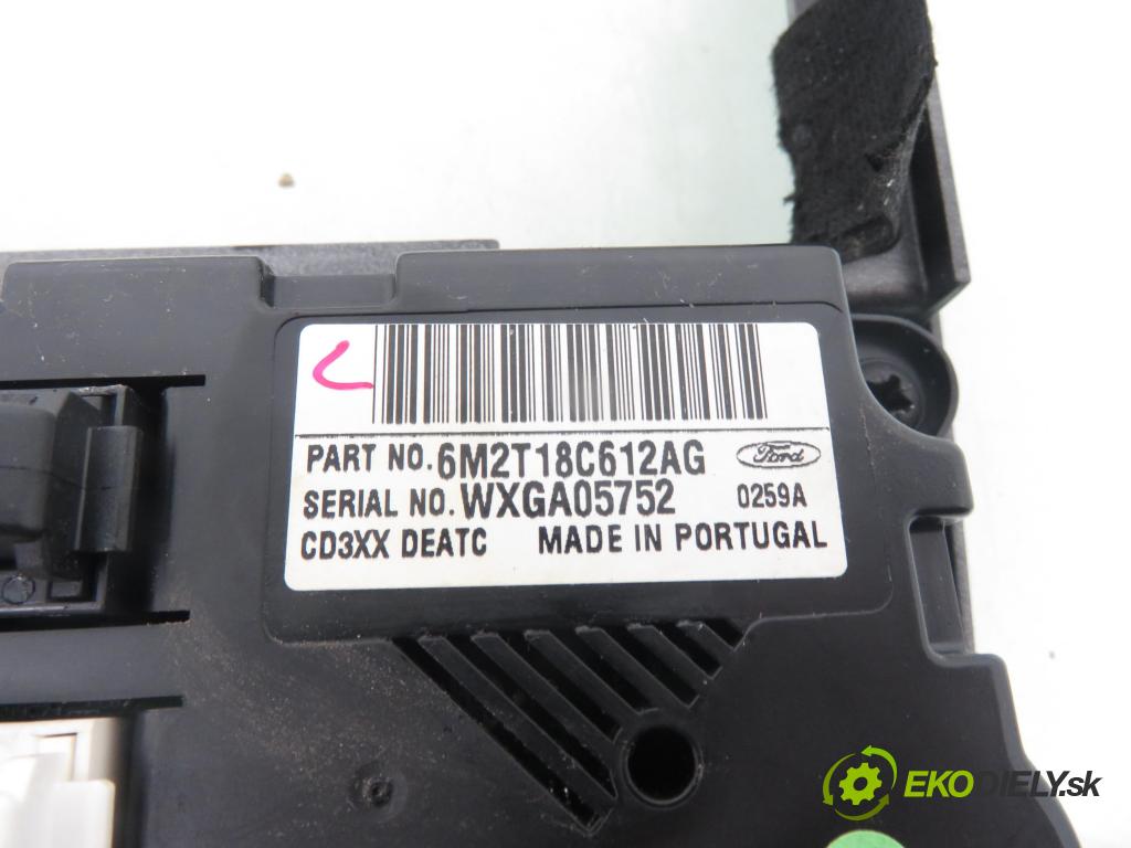 FORD S-MAX (WA6) MINIVAN 2006 107,00 2 - AOWA 1999,00 Panel kúrenia KLIMATRONIK 6M2T18C612AG ; 6M2118522B