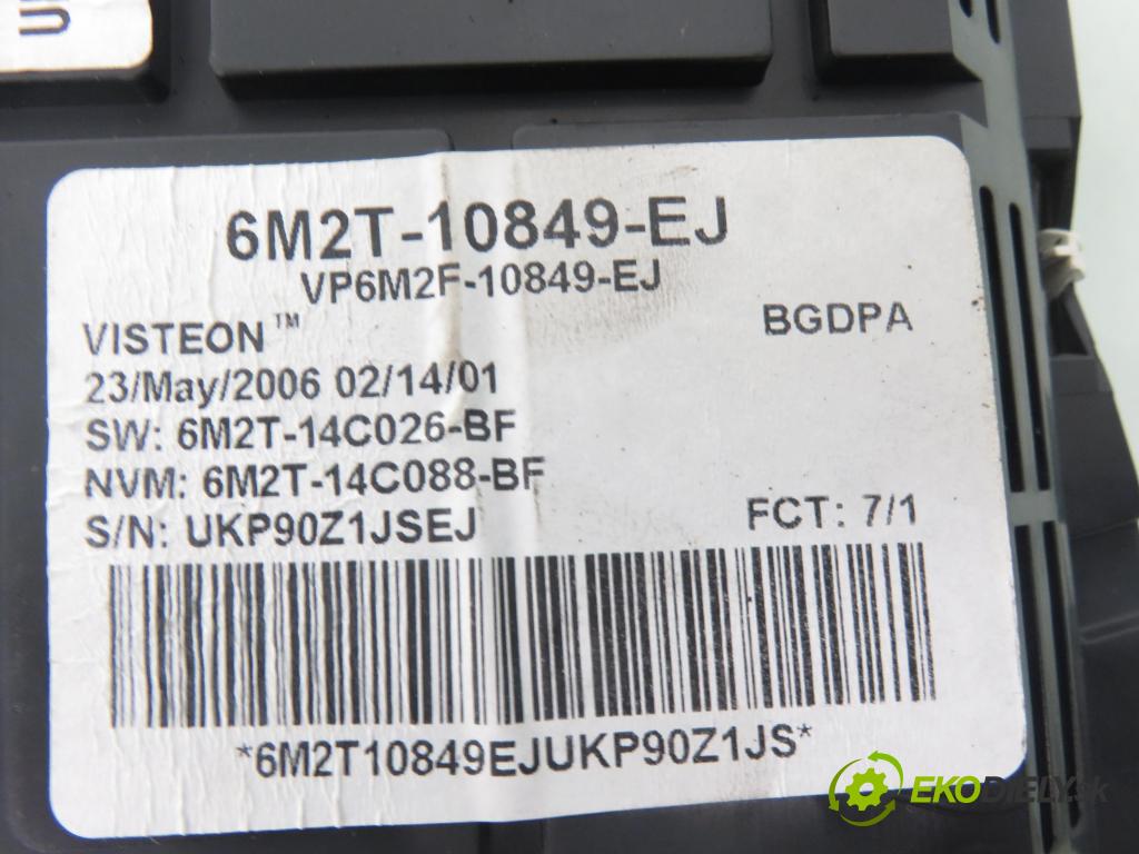 FORD S-MAX (WA6) MINIVAN 2006 107,00 2 - AOWA 1999,00 Prístrojovka elektrický 6M2T10849EJ ; 6M2T14C026BF ; 6M2T14C088BF