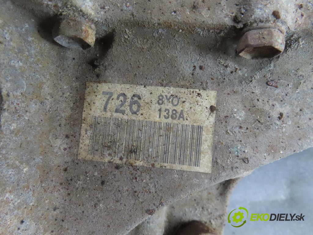 DAIHATSU CUORE VII (L275_, L285_, L276_) HB 2009 51,00 1 - 1KR-FE 998,00 Prevodovka MANUALNA 726 ; 8Y0