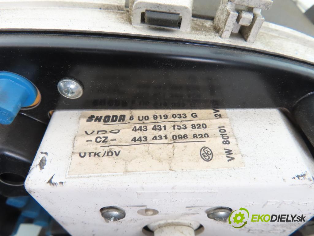 SKODA FELICIA II (6U1) HB 2000 50,00 1.3 - AMH 1289,00 Prístrojovka na ODKAZ: 6U0919033G ; 443431153820 ; 443431096820
