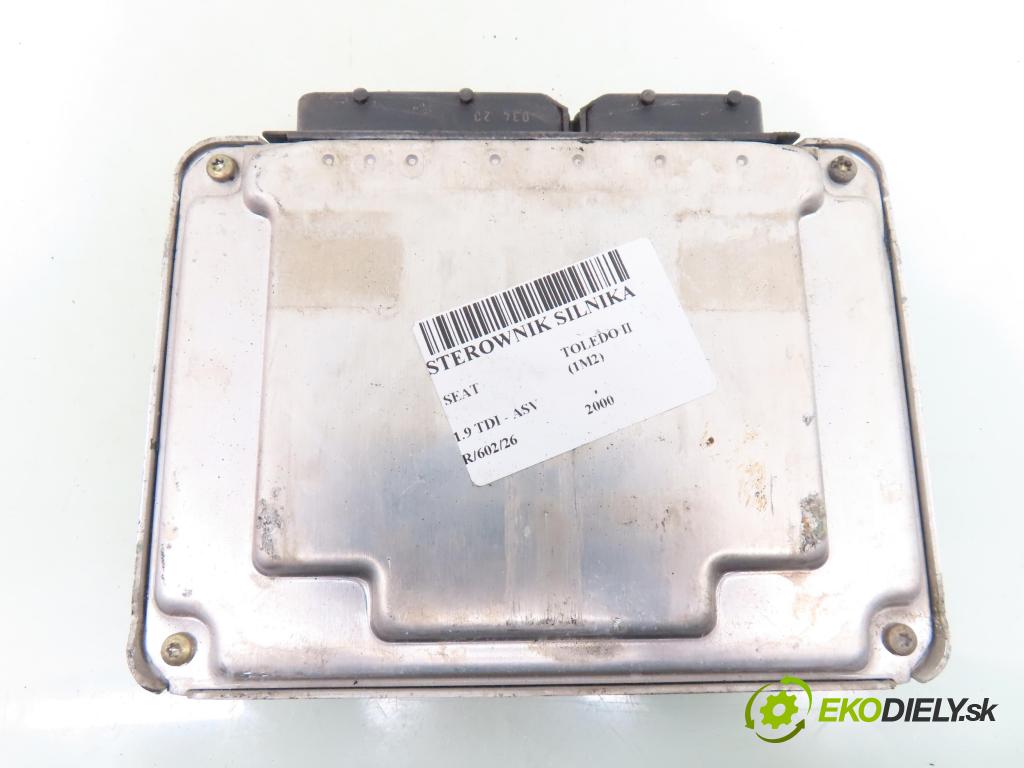 SEAT TOLEDO II (1M2) SEDAN 2000 81,00 1.9 TDI - ASV 1896,00 Riadiaca jednotka Motor 038906012FK ; 0281010683