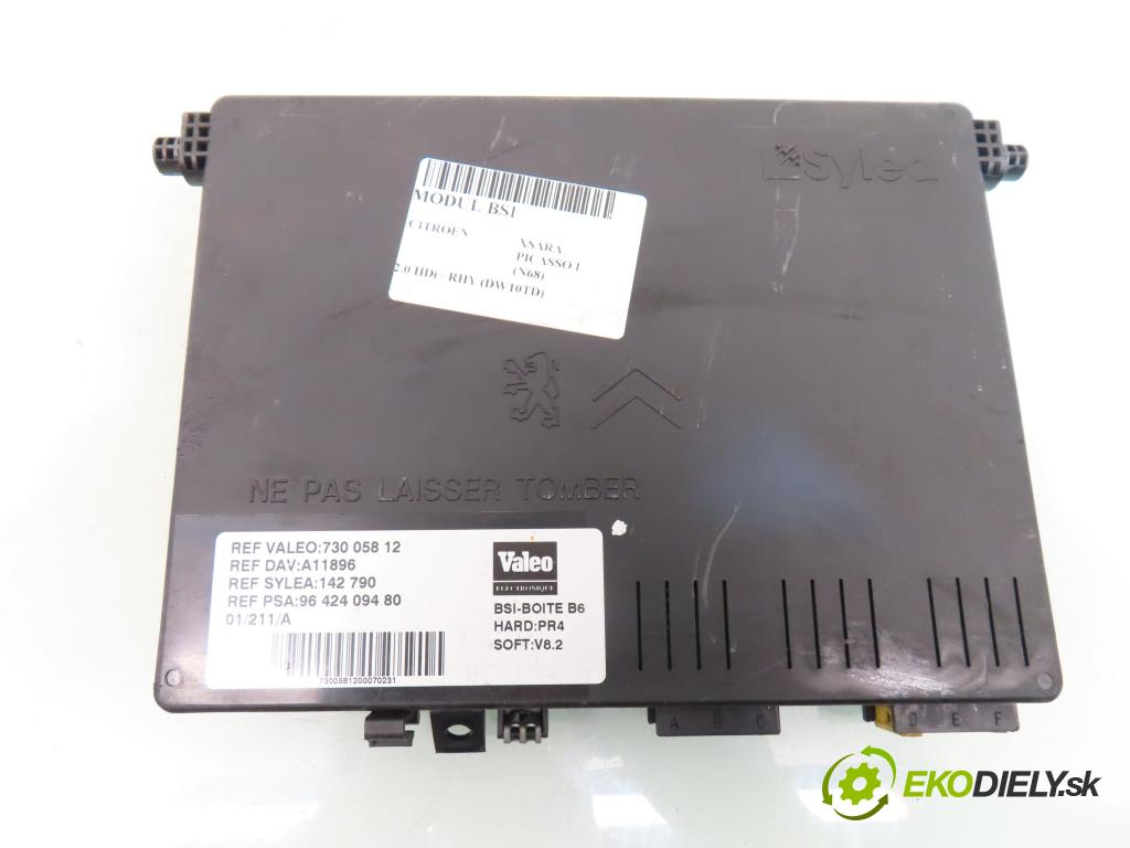 CITROEN XSARA PICASSO (N68) MINIVAN 2001 66,00 2.0 HDi - RHY (DW10TD) 1997,00 MODUL BSI 9642409480 ; 73005812