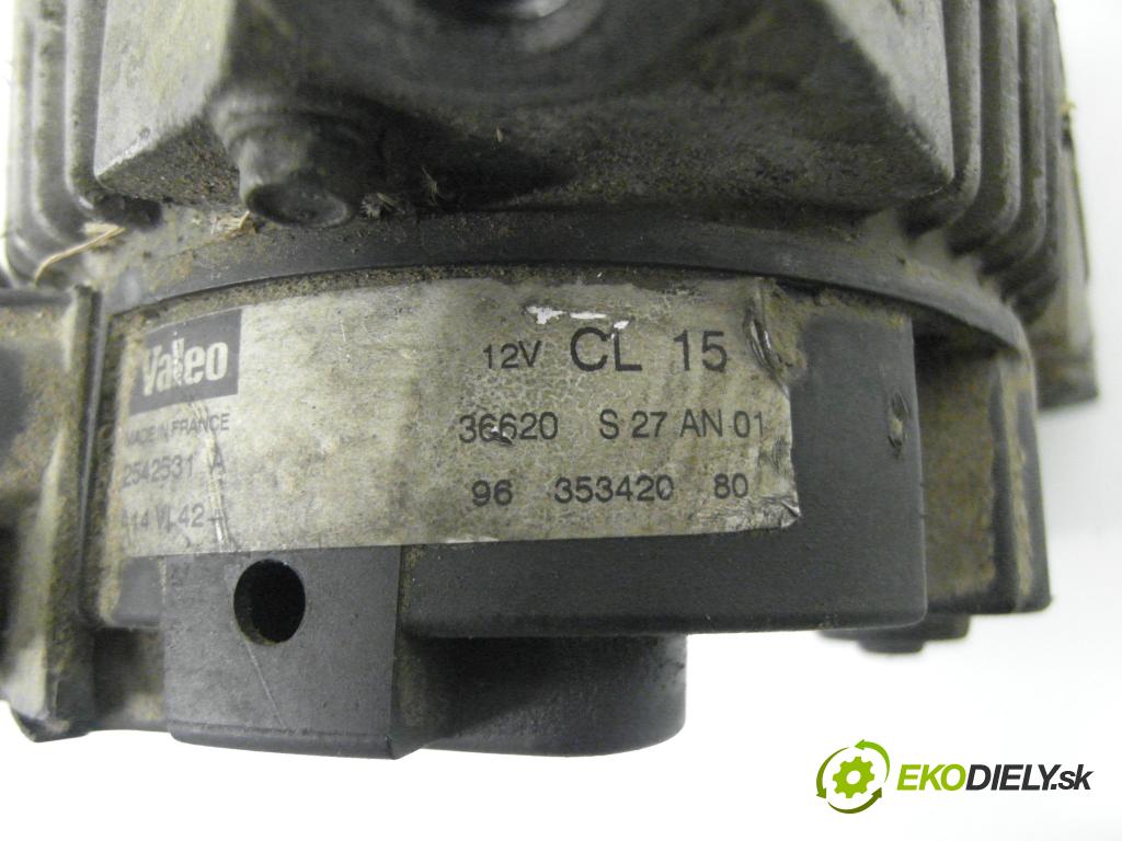 CITROEN XSARA PICASSO (N68) MINIVAN 2001 66,00 2.0 HDi - RHY (DW10TD) 1997,00 Alternátor 9635342080 ; 2542531A (Alternátor)