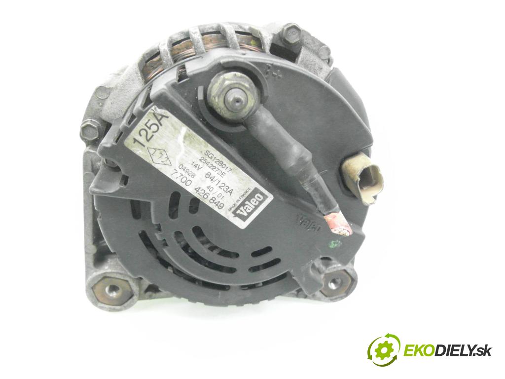 RENAULT LAGUNA II (BG0/1_) HB 2001 88,00 1.9 dCi (BG08, BG0G) - F9Q 750 1870,00 Alternátor 7700426849 ; SG12B017 ; 2542272E (Alternátor)