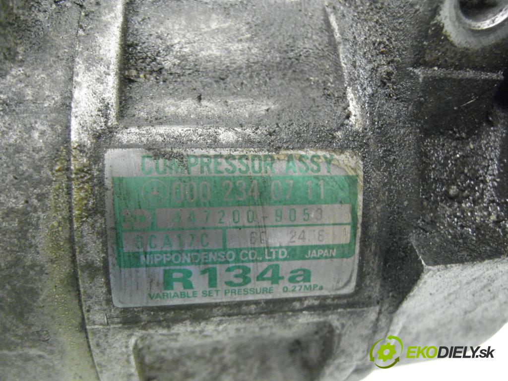 MERCEDES-BENZ KLASA C (W202) SEDAN 1995 110,00 C 220 (202.022) - M 111.961 2199,00 KOMPRESOR: klimatizácie 0002340711 ; 4472009053 (Kompresor klimatizácie)