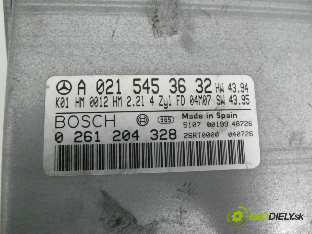 MERCEDES-BENZ KLASA C (W202) SEDAN 1995 110,00 C 220 (202.022) - M 111.961 2199,00 Riadiaca jednotka Motor 0215453632 ; 0261204328