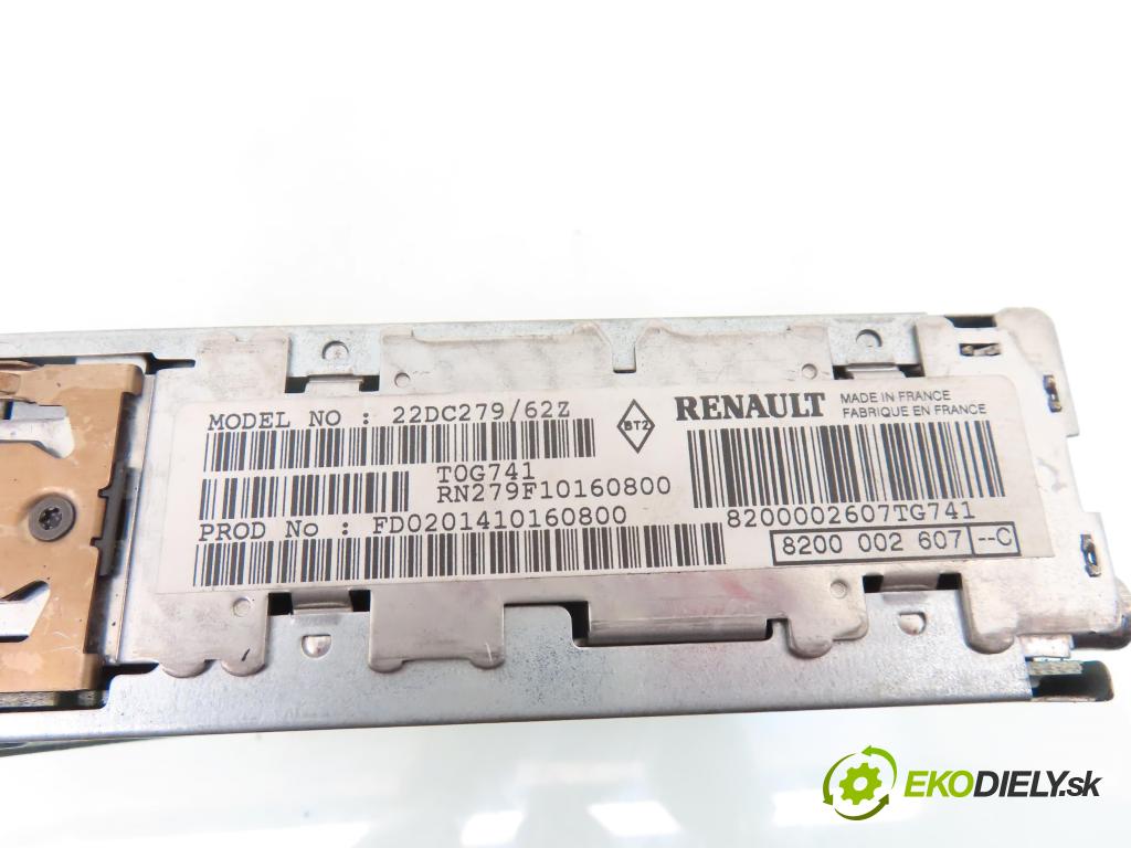 RENAULT LAGUNA II (BG0/1_) HB 2001 88,00 1.9 dCi (BG08, BG0G) - F9Q 750 1870,00 RADIO CD 8200002607C