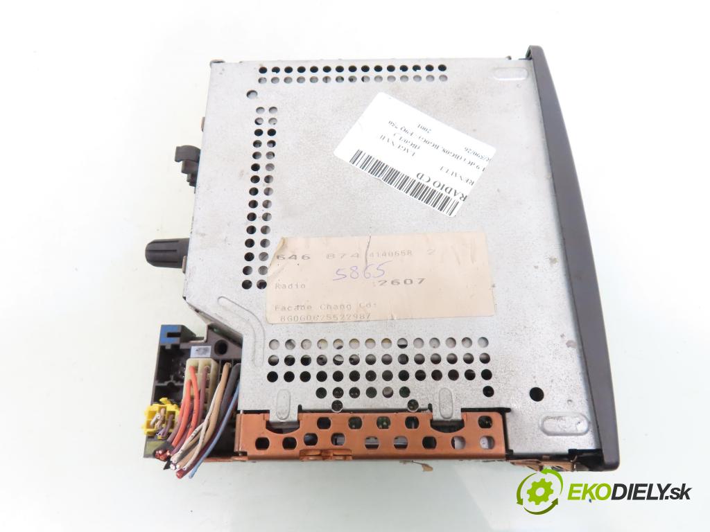 RENAULT LAGUNA II (BG0/1_) HB 2001 88,00 1.9 dCi (BG08, BG0G) - F9Q 750 1870,00 RADIO CD 8200002607C