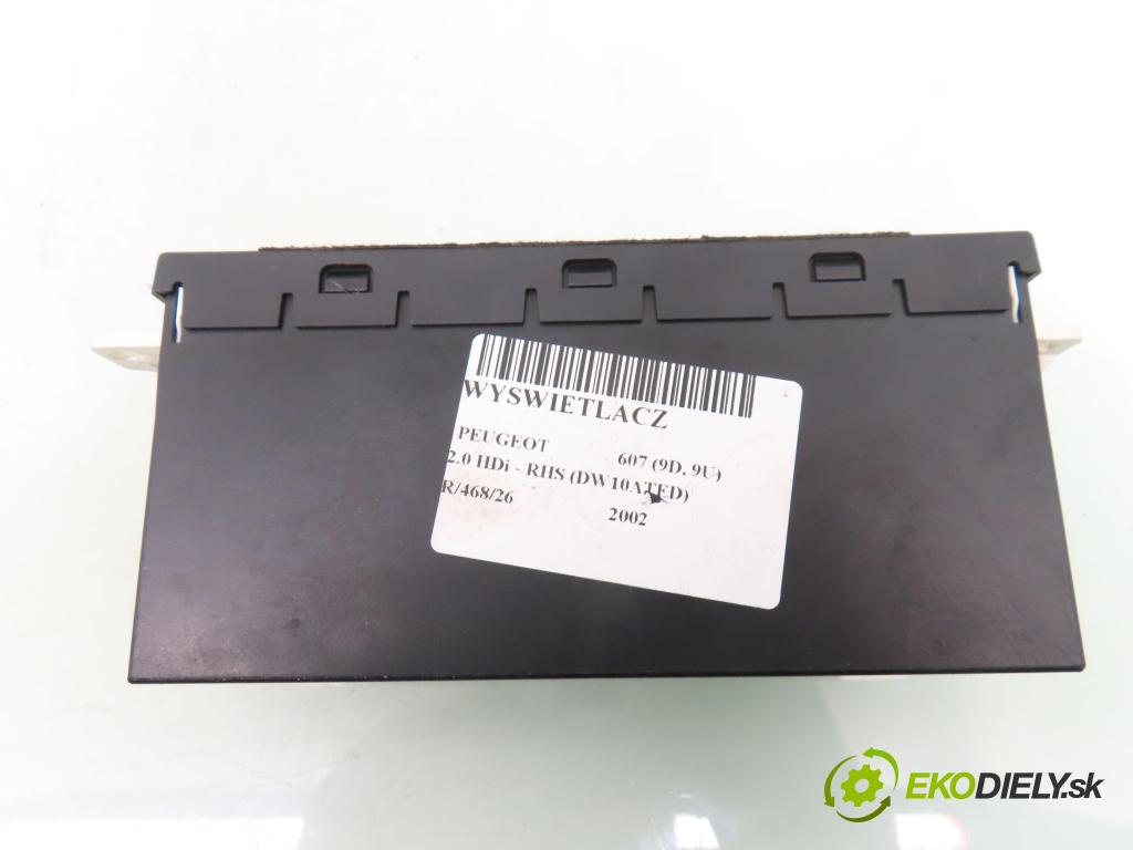 PEUGEOT 607 (9D, 9U) SEDAN 2002 79,00 2.0 HDi - RHS (DW10ATED) 1997,00 ZOBRAZIT: 96312345ZL ; S110661002L