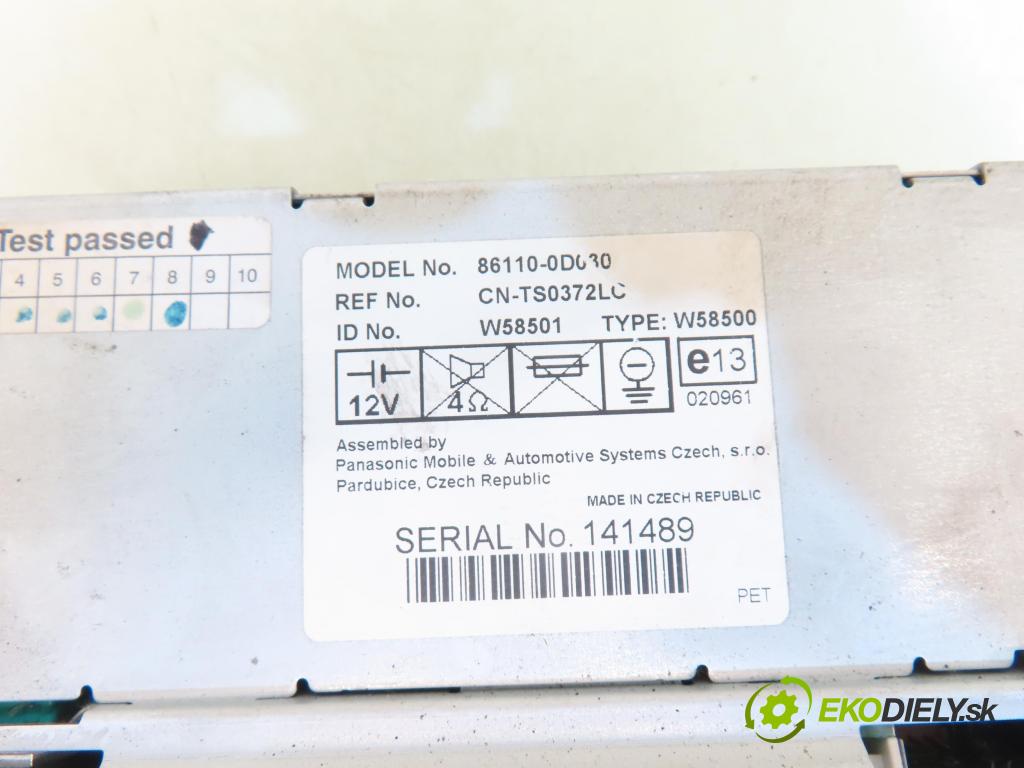 TOYOTA YARIS (_P1_) HB 2005 64,00 1.3 (SCP12_) - 2SZ-FE 1298,00 ZOBRAZIT: 861100D030