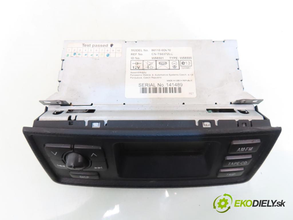 TOYOTA YARIS (_P1_) HB 2005 64,00 1.3 (SCP12_) - 2SZ-FE 1298,00 ZOBRAZIT: 861100D030