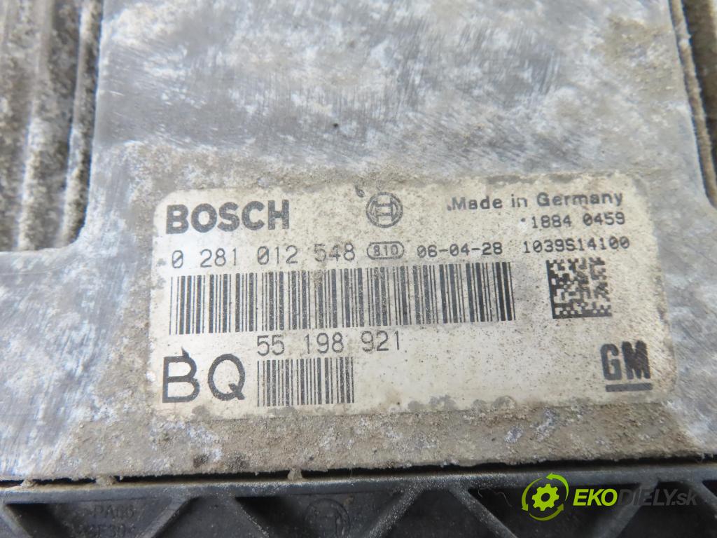 OPEL ASTRA H GTC (L08) COUPE 2006 88,00 1.9 CDTI - Z 19 DT 1910,00 řídící jednotka motora 0281012548 ; 55198921