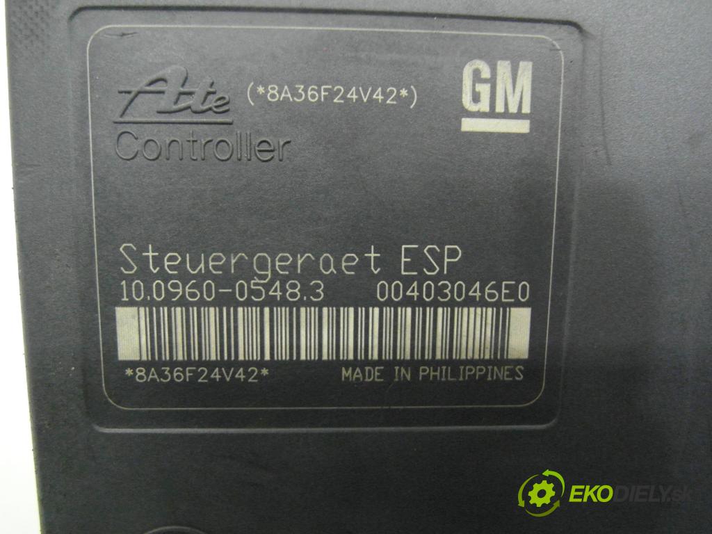 OPEL ASTRA H GTC (L08) COUPE 2006 88,00 1.9 CDTI - Z 19 DT 1910,00 Pumpa ABS 10096005483 ; 13213610 ; 10020602064 (Pumpa ABS)