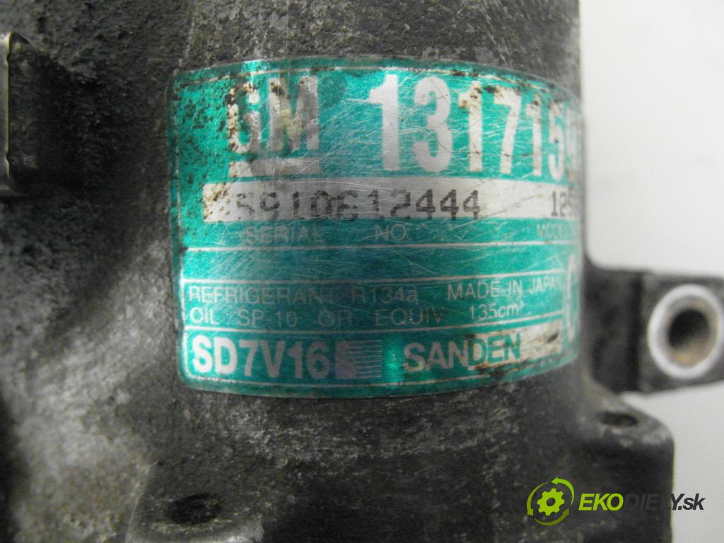 SAAB 9-3 (YS3F) SEDAN 2005 110,00 1.9 TiD - Z 19 DTH 1910,00 KOMPRESOR: klimatizácie 13171593 ; SD7VDH (Kompresor klimatizácie)