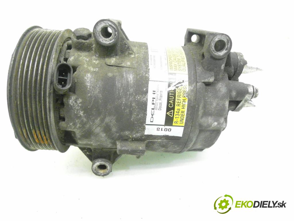 RENAULT SCENIC II (JM0/1_) MINIVAN 2005 88,00 1.9 DCI - F9Q 812 1870,00 KOMPRESOR: klimatizácie 01140018 ; 8200309193 ; 6561318 (Kompresor klimatizácie)