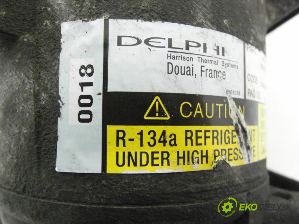 RENAULT SCENIC II (JM0/1_) MINIVAN 2005 88,00 1.9 DCI - F9Q 812 1870,00 KOMPRESOR: klimatizácie 01140018 ; 8200309193 ; 6561318 (Kompresor klimatizácie)