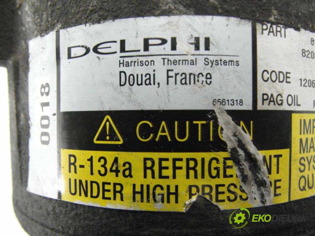 RENAULT SCENIC II (JM0/1_) MINIVAN 2005 88,00 1.9 DCI - F9Q 812 1870,00 KOMPRESOR: klimatizácie 01140018 ; 8200309193 ; 6561318 (Kompresor klimatizácie)