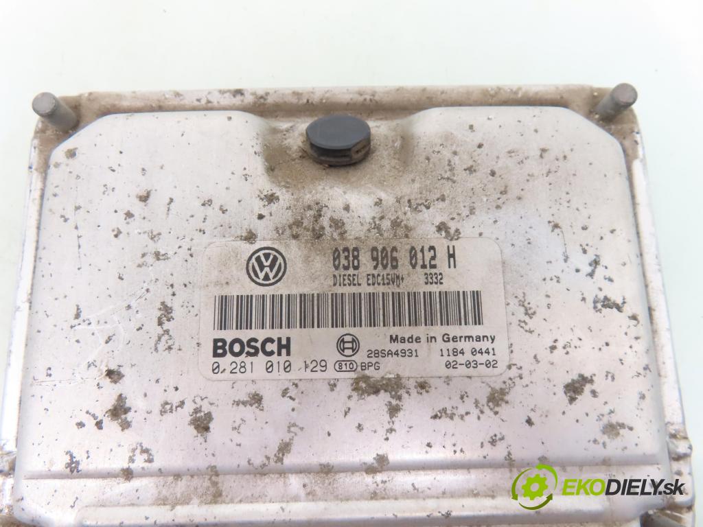 SKODA OCTAVIA I Combi (1U5) KOMBI 2002 66,00 1.9 TDI - ALH 1896,00 řídící jednotka motora 038906012H ; 0281010129