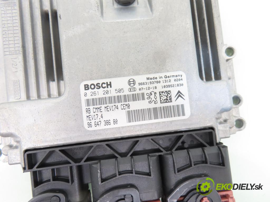 PEUGEOT 308 (4A_, 4C_) HB 2008 70,00 1.4 16V - 8FS (EP3) 1397,00 řídící jednotka motora 0261201505 ; 9664738680