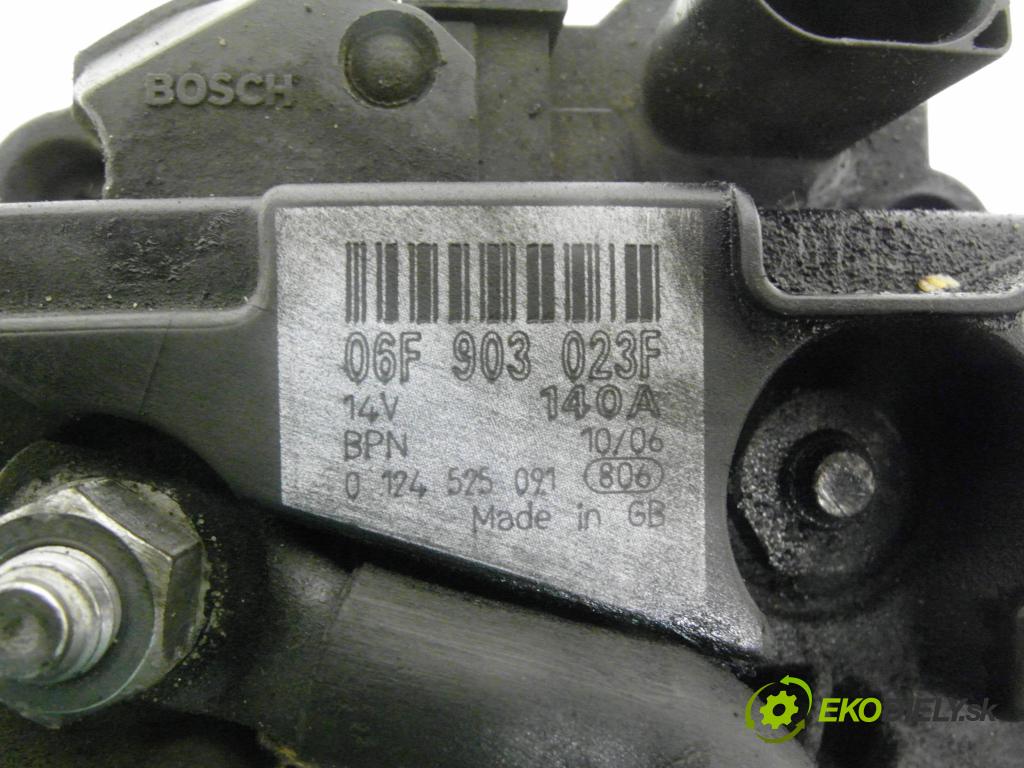 SKODA OCTAVIA II (1Z3) SEDAN 2006 103,00 2.0 TDI 16V - BKD 1968,00 Alternátor 06F903023F ; 0124525091 (Alternátor)