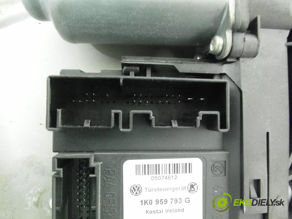 SKODA OCTAVIA II (1Z3) SEDAN 2006 103,00 2.0 TDI 16V - BKD 1968,00 mechanismus oken PPE 1K0959792G ; 1T0959702B ; 1Z1837656B
