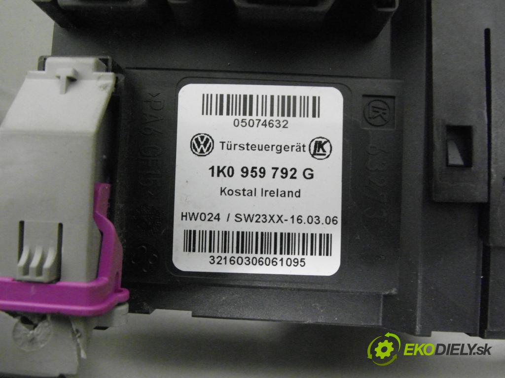 SKODA OCTAVIA II (1Z3) SEDAN 2006 103,00 2.0 TDI 16V - BKD 1968,00 mechanismus oken PPE 1K0959792G ; 1T0959702B ; 1Z1837656B