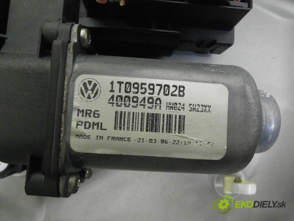 SKODA OCTAVIA II (1Z3) SEDAN 2006 103,00 2.0 TDI 16V - BKD 1968,00 mechanismus oken PPE 1K0959792G ; 1T0959702B ; 1Z1837656B