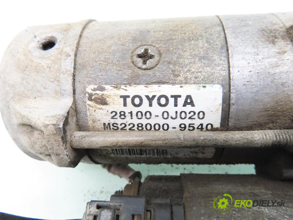 TOYOTA YARIS (_P1_) HB 2005 64,00 1.3 VVTi 87 - 2SZ-FE 1298,00 Štartér 281000J020 ; MS2280009540 (Štartér)