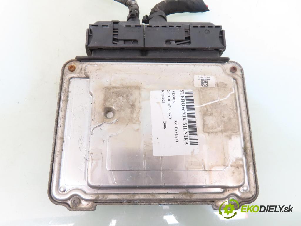 SKODA OCTAVIA II (1Z3) SEDAN 2006 103,00 2.0 TDI 16V - BKD 1968,00 Riadiaca jednotka Motor 03G906021LD ; 0281013187