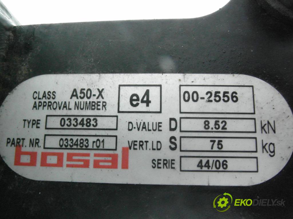 SEAT ALTEA (5P1) MINIVAN 2007 77,00 1.9 TDI PD 105 - BXE 1896,00 Hák