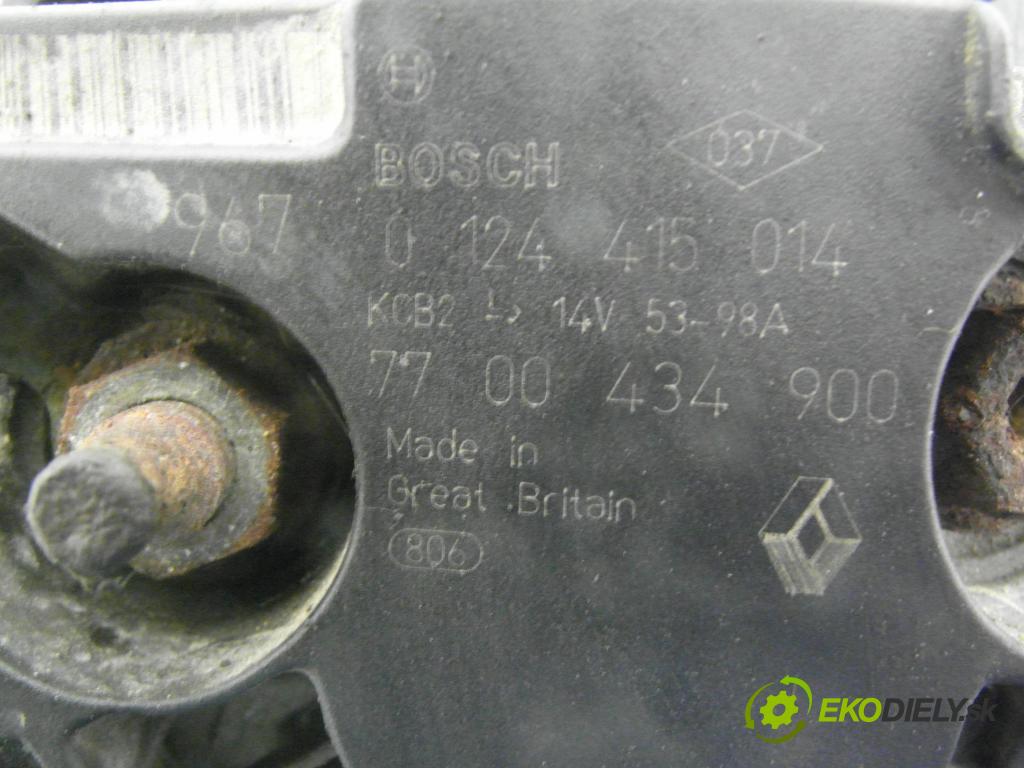 RENAULT THALIA I (LB0/1/2_) SEDAN 2004 55,00 1.4 - K7J 700 1390,00 Alternátor 0124415014 ; 7700434900 (Alternátor)