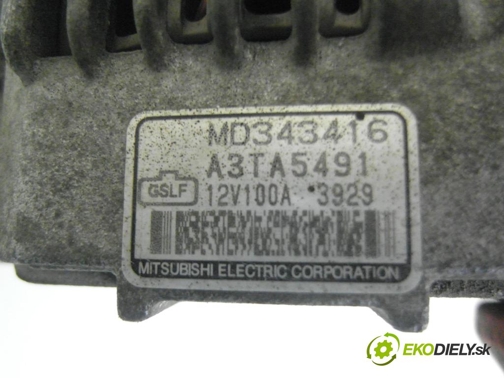 MITSUBISHI CARISMA (DA_) SEDAN 2003 90,00 1.8 GDI (DA2A) - 4G93 (GDI) 1834,00 Alternátor MD343416 ; A3TA5491 (Alternátor)