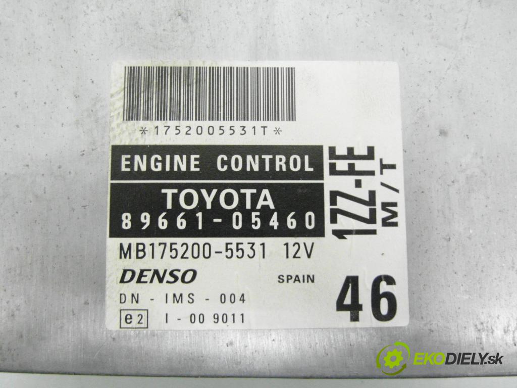 TOYOTA AVENSIS (_T22_) SEDAN 1999 95,00 1.8 VVT-i (ZZT221_) - 1ZZ-FE 1794,00 řídící jednotka motora 8966105460 ; MB1752005531