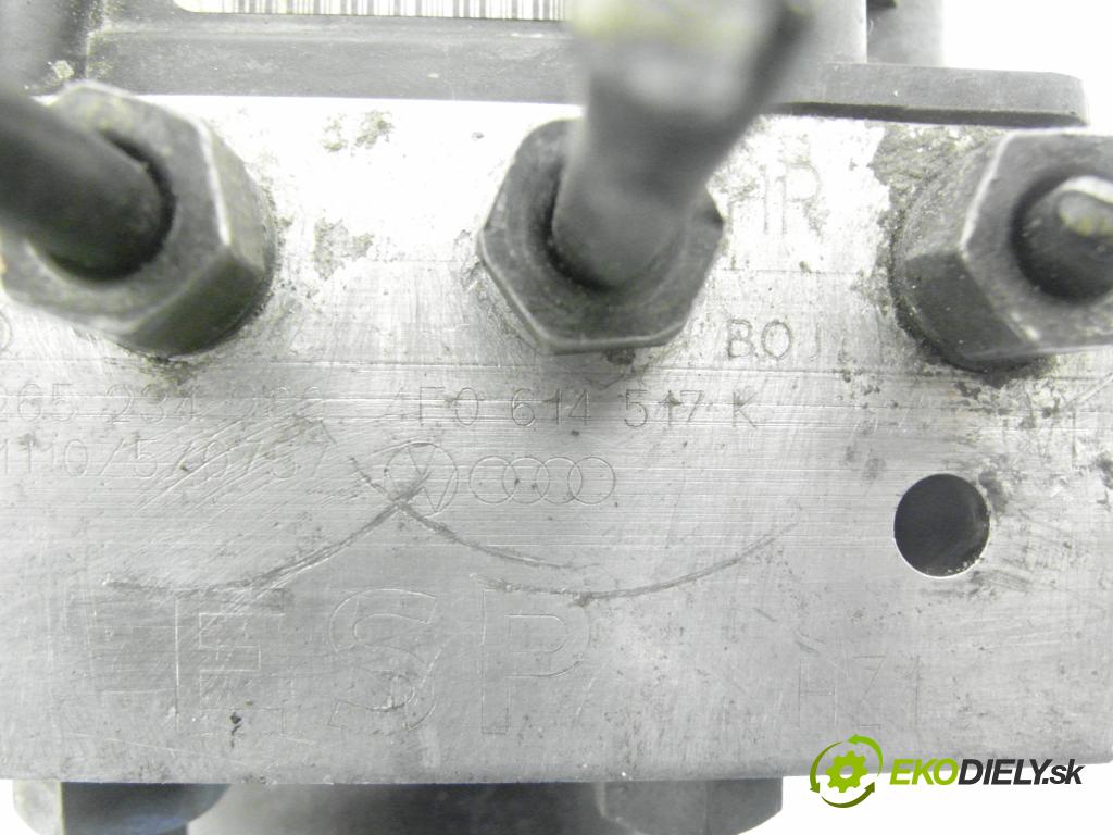 AUDI A6 (4F2, C6) SEDAN 2005 125,00 2.0 TFSI - BPJ 1984,00 Pumpa ABS 0265950429 ; 4F0614517K ; 0265234260 (Pumpa ABS)