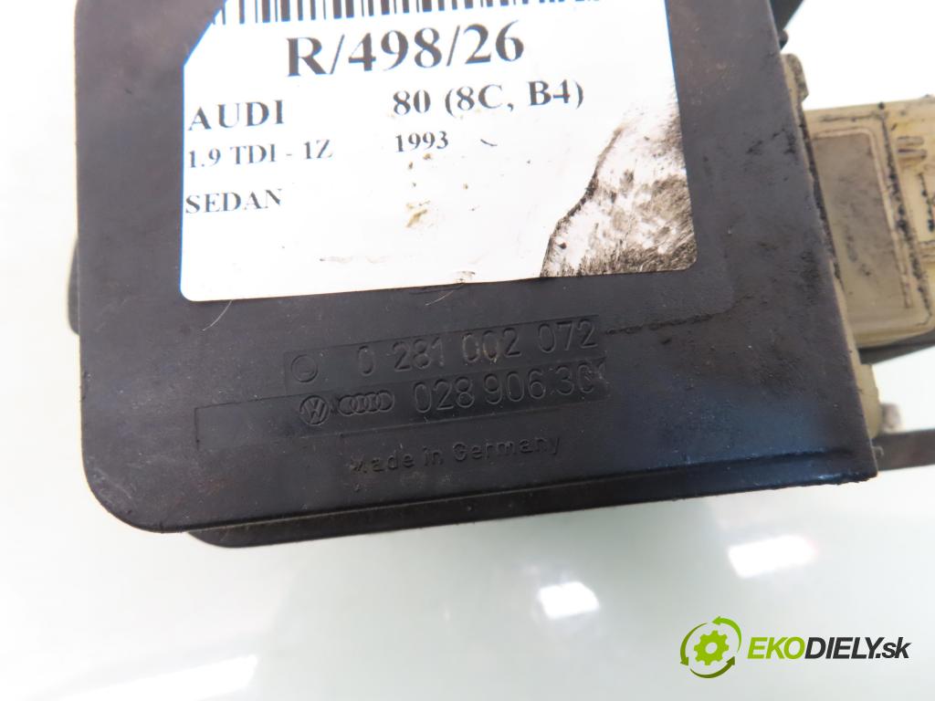 AUDI 80 (8C, B4) SEDAN 1994 66,00 1.9 TDI - 1Z 1896,00 váha vzduchu vzduchu 0281002072 ; 028906301